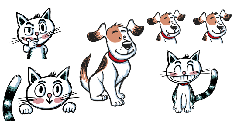 Créations graphiques 4 Mascottes 2020