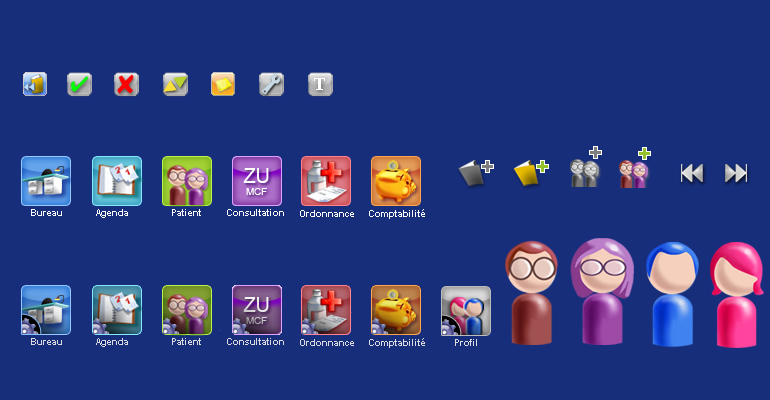 ophtel logiciel ophtix ng pictogrammes