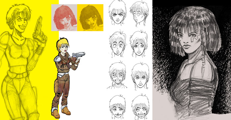 personnages bd science fiction 1998