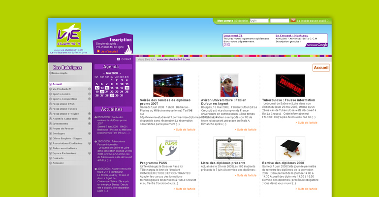 vie etudiante site internet 1